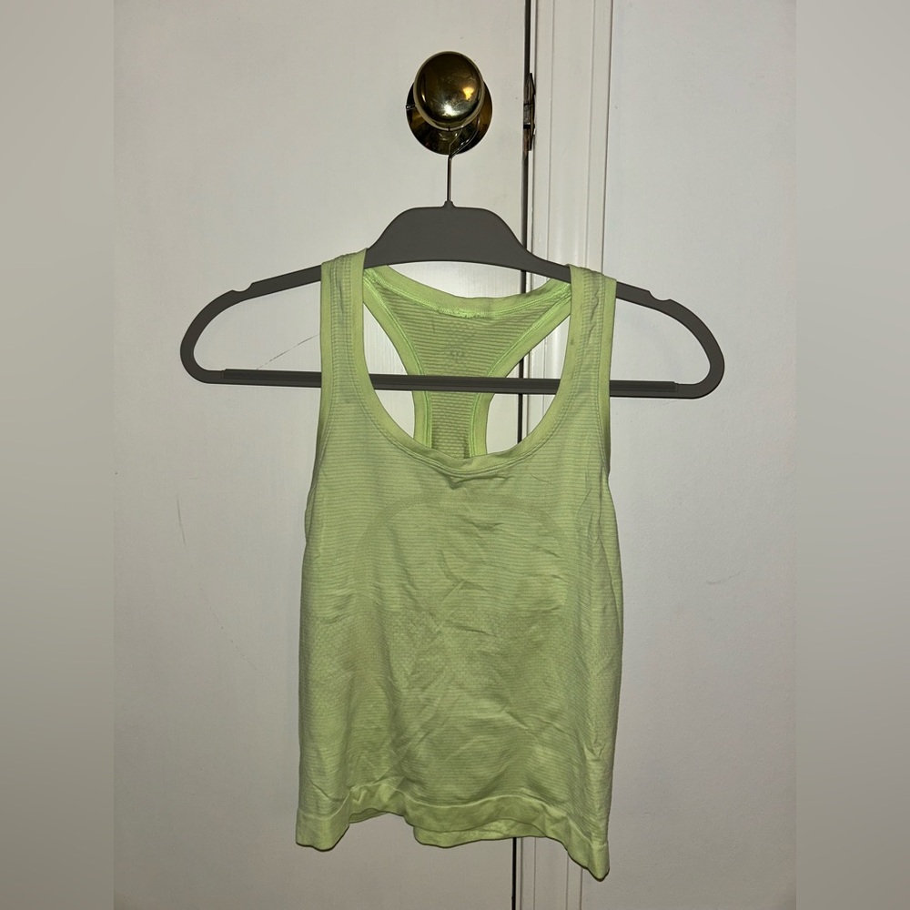 Lululemon Swiftly Tech Tank lime green